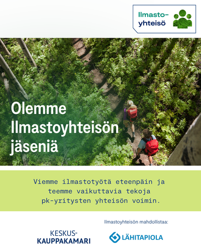Olemme ilmastoyhteisön jäseniä